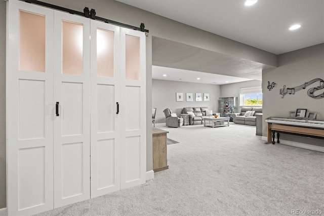 8985 Chalk Creek Pl, Littleton, CO 80125 - corridor featuring carpet flooring, recessed lighting, and baseboards