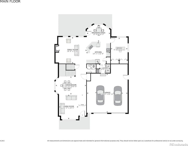 5457 S Valdai St, Aurora, CO 80015 - property floor plan