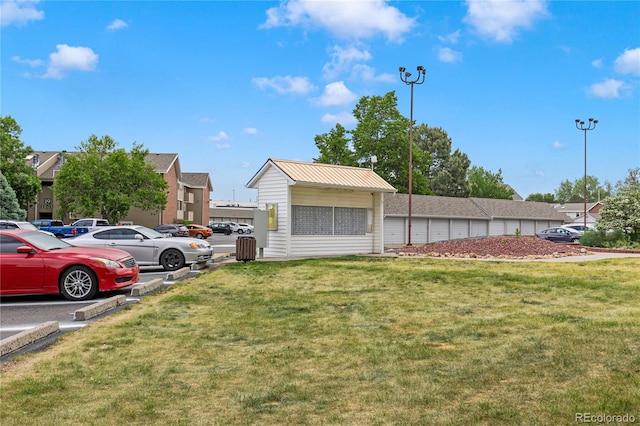 exterior space featuring a lawn