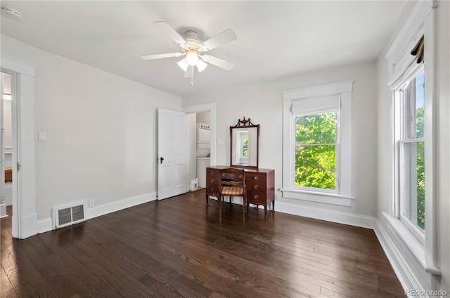 1024 Greenwood Ave, Canon City, CO 81212 - bedroom with hardwood / wood-style floors and a ceiling fan