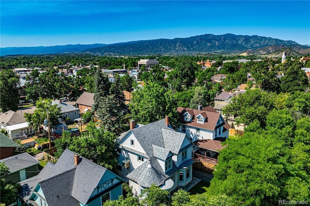 1024 Greenwood Ave, Canon City, CO 81212 - aerial perspective of suburban area featuring a mountainous background