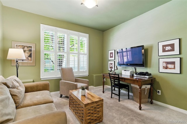 4545 S Monaco St Unit 114, Denver, CO 80237 - carpeted office featuring baseboards