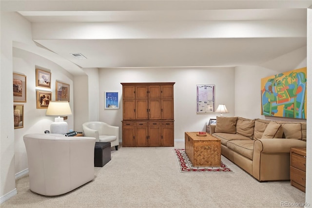 4545 S Monaco St Unit 114, Denver, CO 80237 - living room featuring light colored carpet