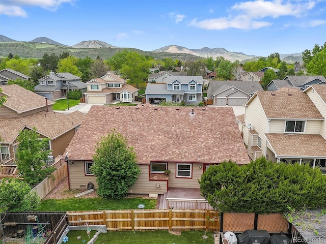 5554 S Ward Way, Littleton, CO 80127 - aerial view of residential area with a mountainous background
