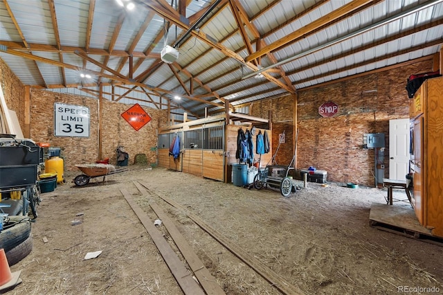 view of horse barn