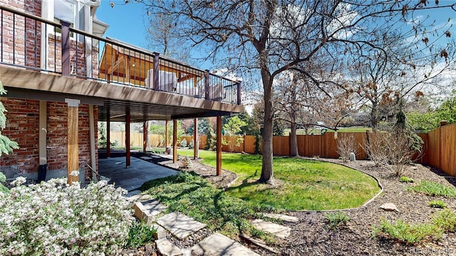 10346 E Crestridge Ln, Englewood, CO 80111 - view of yard with a patio and a deck