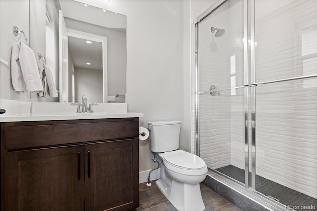 423 Rogers Way, Castle Rock, CO 80104 - full bathroom with vanity and a stall shower