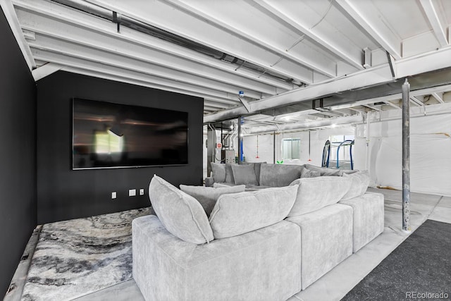 423 Rogers Way, Castle Rock, CO 80104 - living room with concrete floors