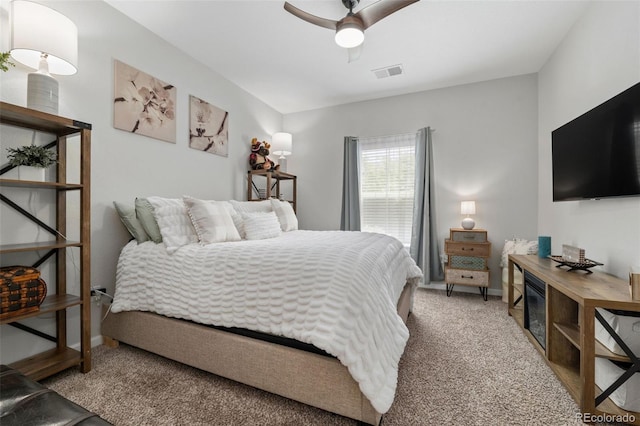 23346 E 5th Pl Unit 101, Aurora, CO 80018 - bedroom featuring carpet floors, baseboards, and ceiling fan