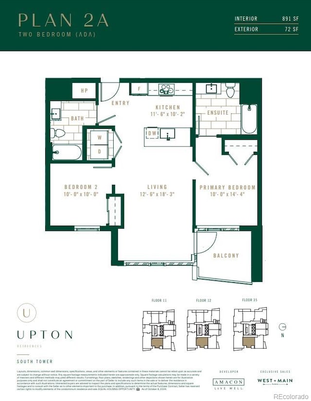 525 18th St Unit 1203, Denver, CO 80202 - property floor plan