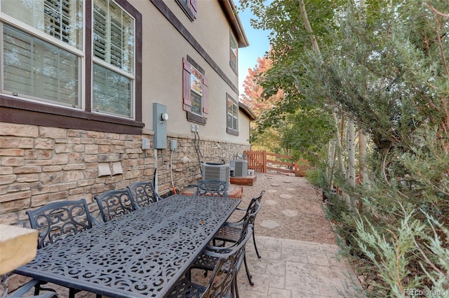 view of patio / terrace featuring cooling unit