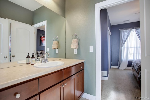 bathroom with vanity