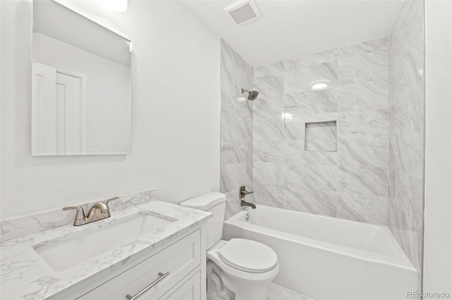 2777 S Sedalia St, Aurora, CO 80013 - bathroom featuring vanity and shower / tub combination