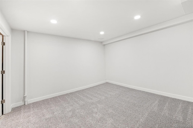 2777 S Sedalia St, Aurora, CO 80013 - carpeted spare room featuring recessed lighting and baseboards
