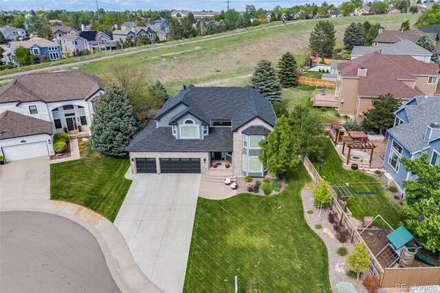 7067 Gray Fox Ct, Highlands Ranch, CO 80130 - aerial perspective of suburban area