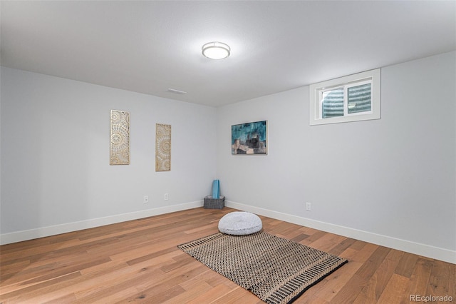 interior space featuring hardwood / wood-style floors