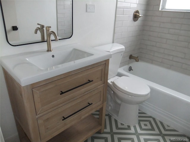 3243 Albion St, Denver, CO 80207 - bathroom with vanity and bathtub / shower combination