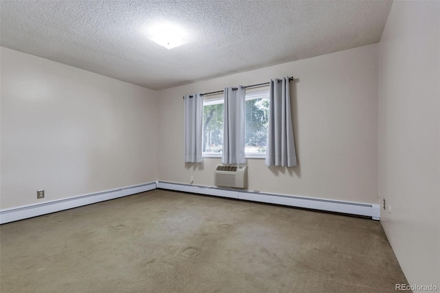 13606 E Bates Ave Unit 102, Aurora, CO 80014 - carpeted spare room with a textured ceiling and a baseboard heating unit
