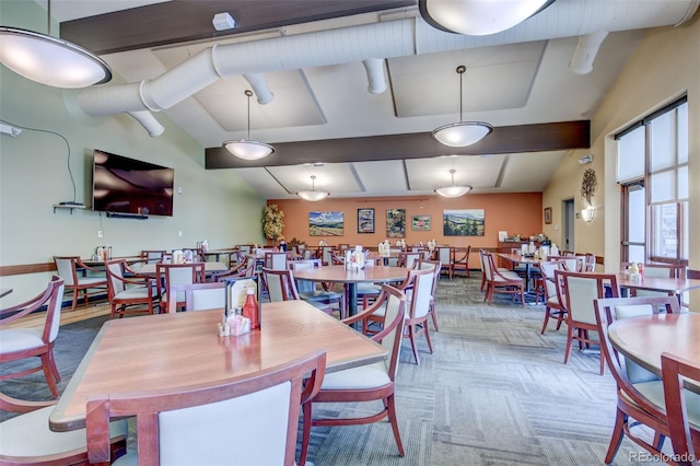 13606 E Bates Ave Unit 102, Aurora, CO 80014 - dining room with lofted ceiling