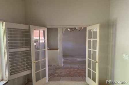 bathroom featuring french doors