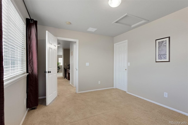 13415 Kearney St, Thornton, CO 80602 - unfurnished room featuring attic access, light carpet, and baseboards