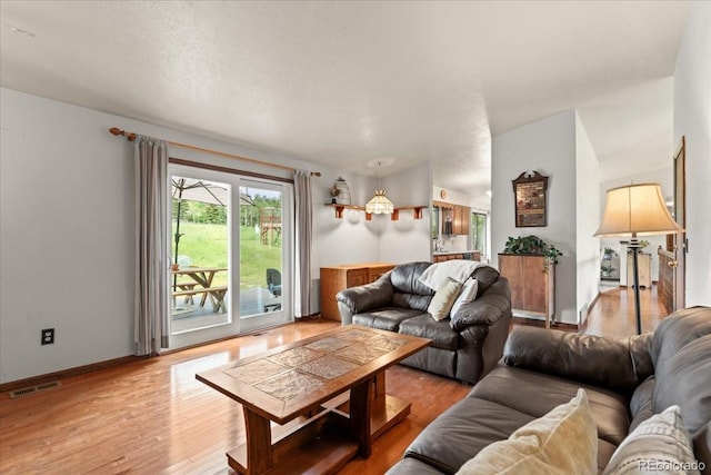 8427 S Custer Ln, Evergreen, CO 80439 - living room with light wood-style flooring and baseboards