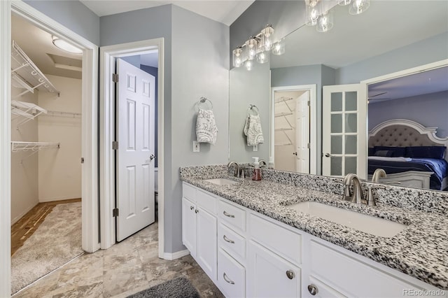 bathroom with vanity