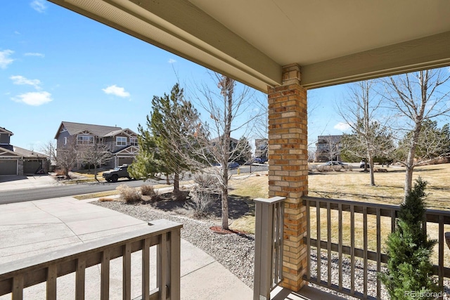 view of yard featuring a porch