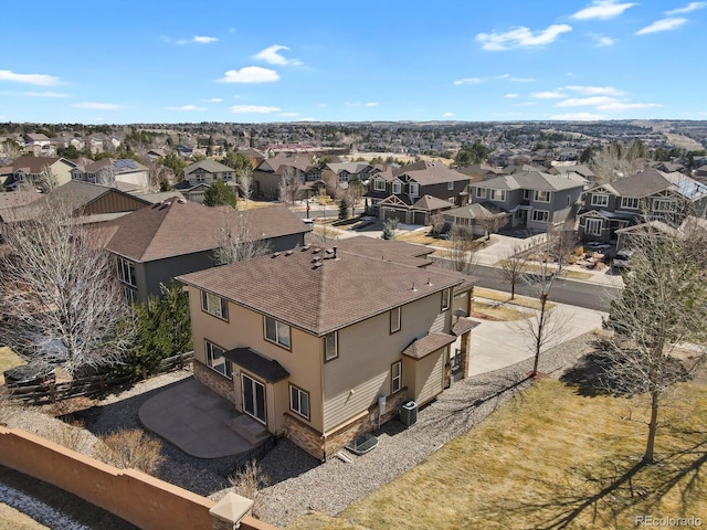 birds eye view of property featuring a residential view