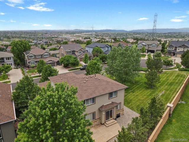 24269 E Arapahoe Pl, Aurora, CO 80016 - aerial perspective of suburban area with a mountainous background
