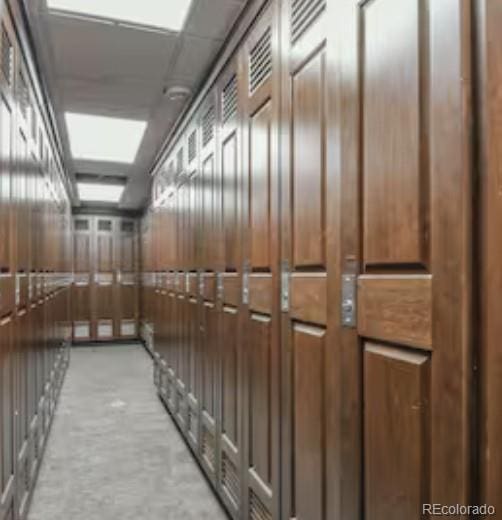150 Dercum Sq Unit 8501, Keystone, CO 80435 - hall featuring concrete floors and a paneled ceiling