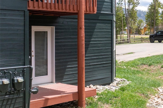 753 County Road 830 Unit 1, Fraser, CO 80442 - exterior view of a mountainous background and gas meter