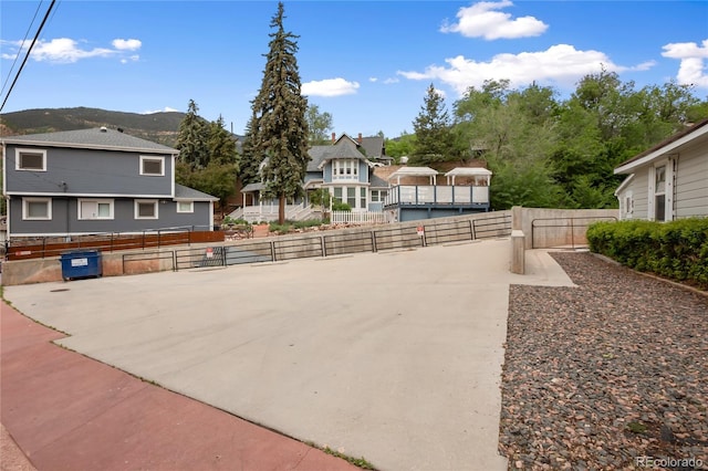 517 Canon Ave, Manitou Springs, CO 80829 - view of patio / terrace featuring a mountain view