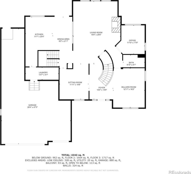 9856 Glenstone Trl, Highlands Ranch, CO 80130 - view of floor plan / room layout