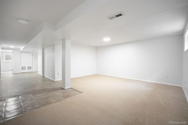 7659 S Holland Way, Littleton, CO 80128 - finished below grade area with carpet floors and recessed lighting