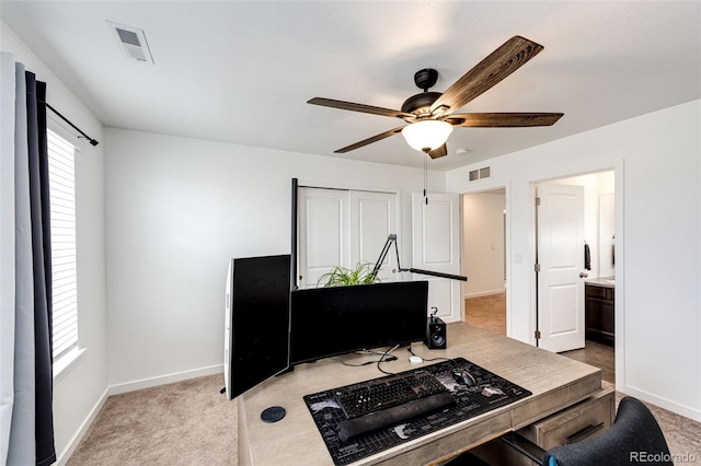 985 S Elk Way, Aurora, CO 80018 - office space featuring ceiling fan and light carpet