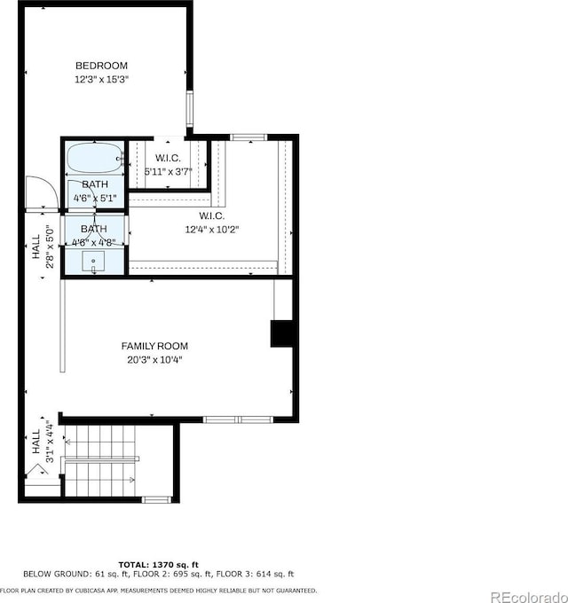 2815 S Locust St Unit F, Denver, CO 80222 - home floor plan