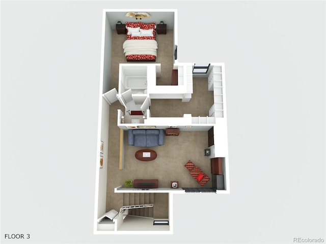 2815 S Locust St Unit F, Denver, CO 80222 - floor plan / room layout