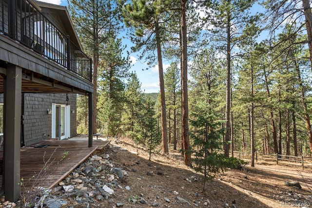 view of yard featuring french doors