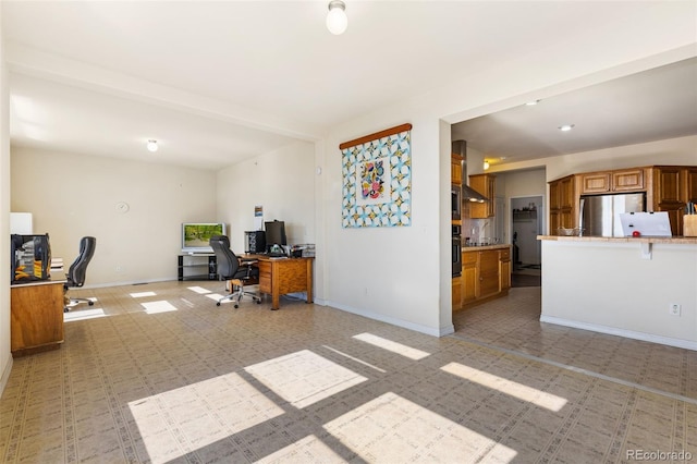 4241 Meadowlark Rd, Fort Lupton, CO 80621 - office area featuring light floors