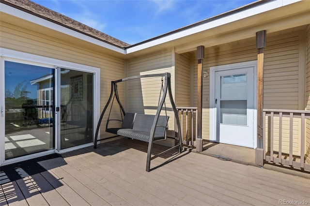 4241 Meadowlark Rd, Fort Lupton, CO 80621 - view of wooden deck
