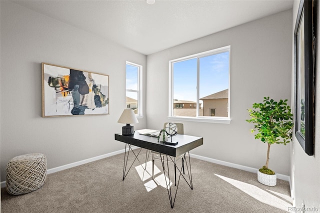 20871 E 60th Ave, Aurora, CO 80019 - carpeted home office with baseboards