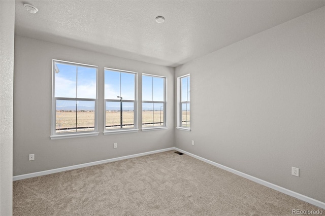 20871 E 60th Ave, Aurora, CO 80019 - carpeted spare room featuring baseboards, a textured ceiling, and a smoke detector