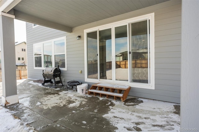 view of patio / terrace featuring area for grilling