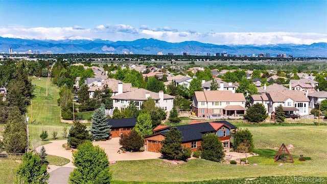 bird's eye view of mountains