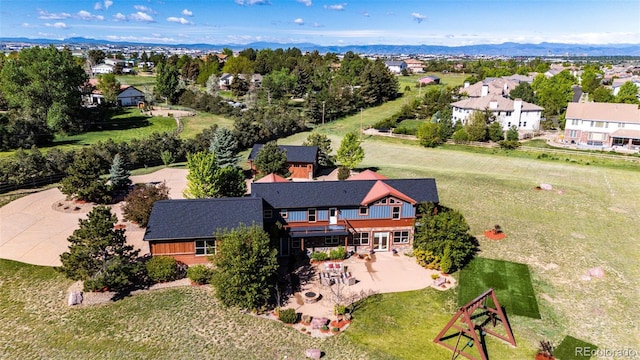 aerial perspective of suburban area