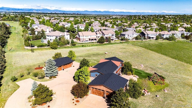 aerial view of residential area