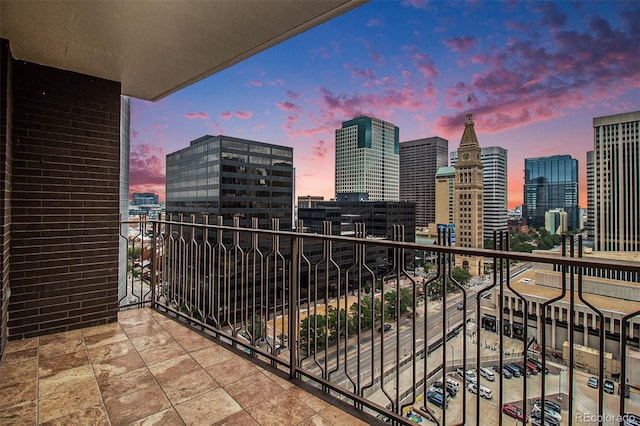 1020 15th St Unit 15G, Denver, CO 80202 - balcony at dusk with a skyline view