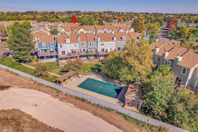 birds eye view of property