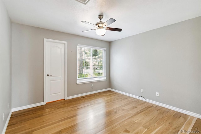 7400 W Grant Ranch Blvd Unit 52, Littleton, CO 80123 - unfurnished room featuring light wood-style floors and a ceiling fan
